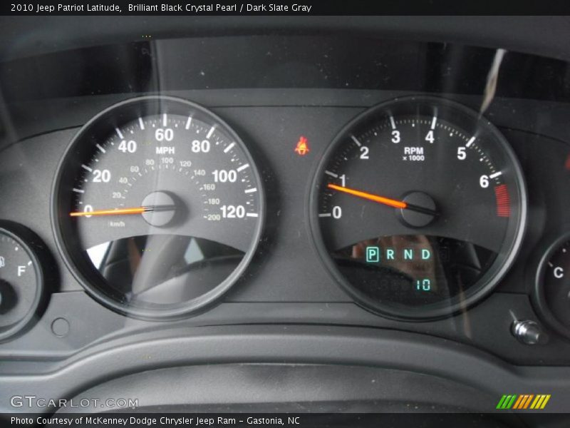 Brilliant Black Crystal Pearl / Dark Slate Gray 2010 Jeep Patriot Latitude