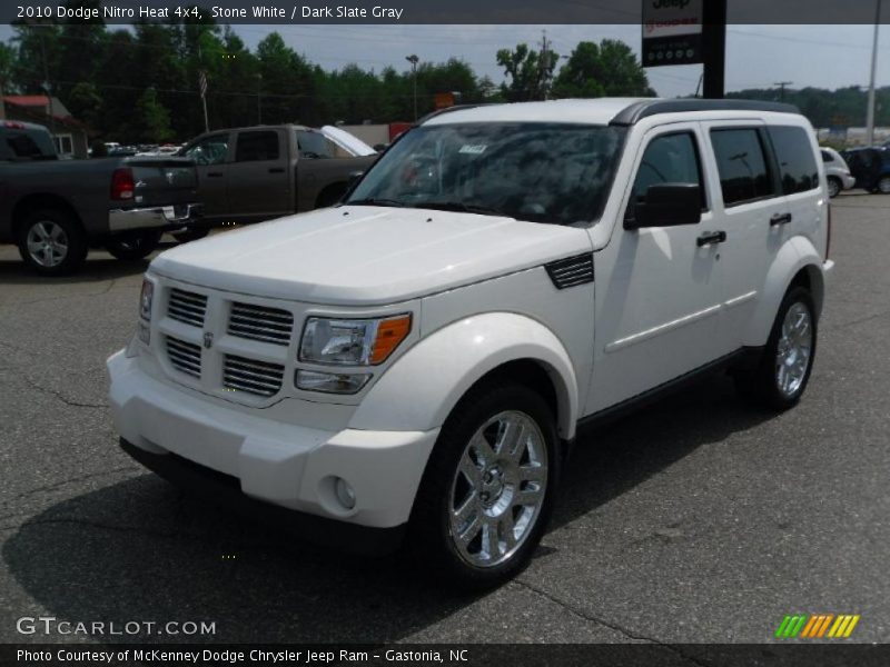 Stone White / Dark Slate Gray 2010 Dodge Nitro Heat 4x4