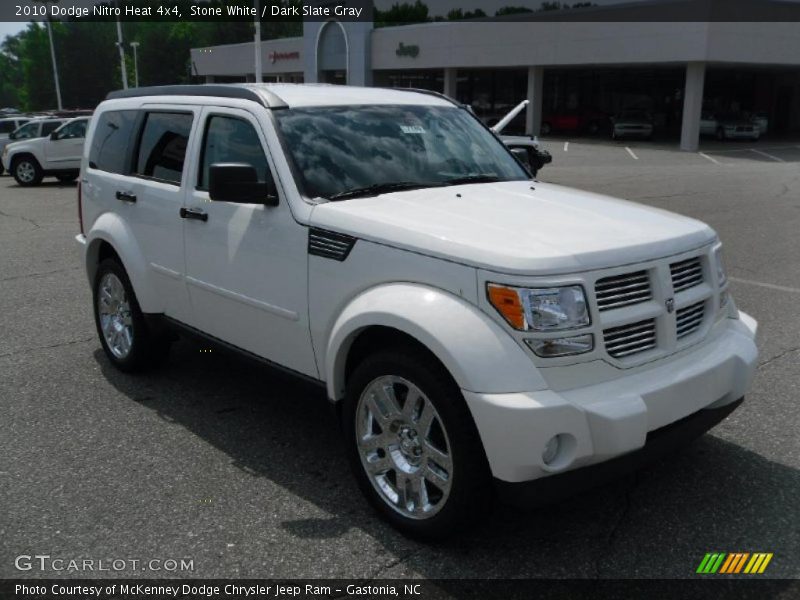 Stone White / Dark Slate Gray 2010 Dodge Nitro Heat 4x4