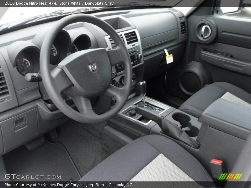 Stone White / Dark Slate Gray 2010 Dodge Nitro Heat 4x4