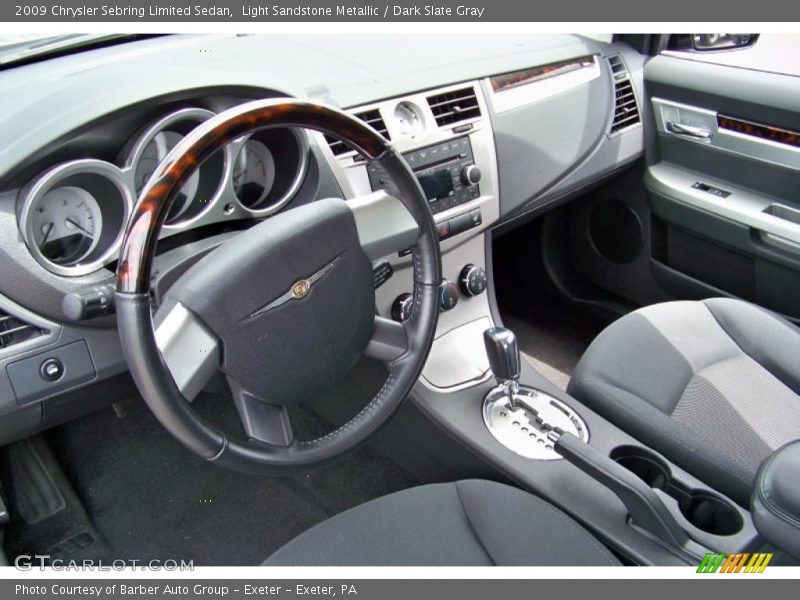 Light Sandstone Metallic / Dark Slate Gray 2009 Chrysler Sebring Limited Sedan