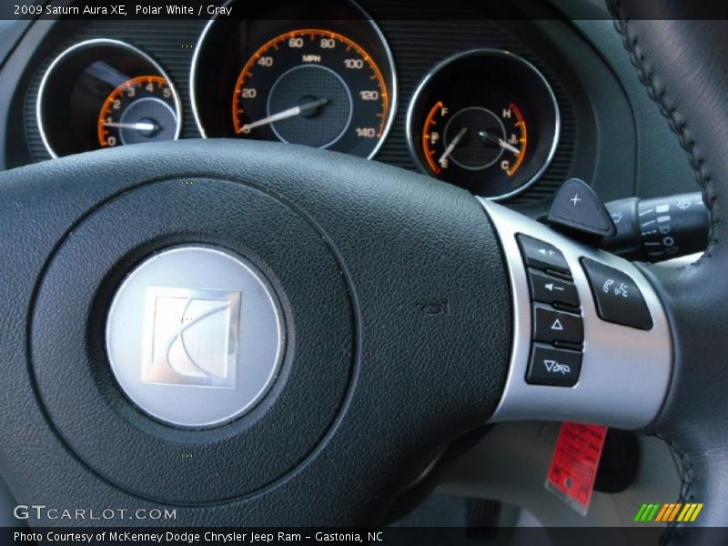 Polar White / Gray 2009 Saturn Aura XE