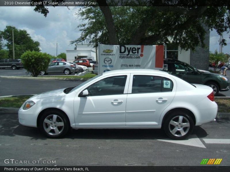Summit White / Gray 2010 Chevrolet Cobalt LT Sedan