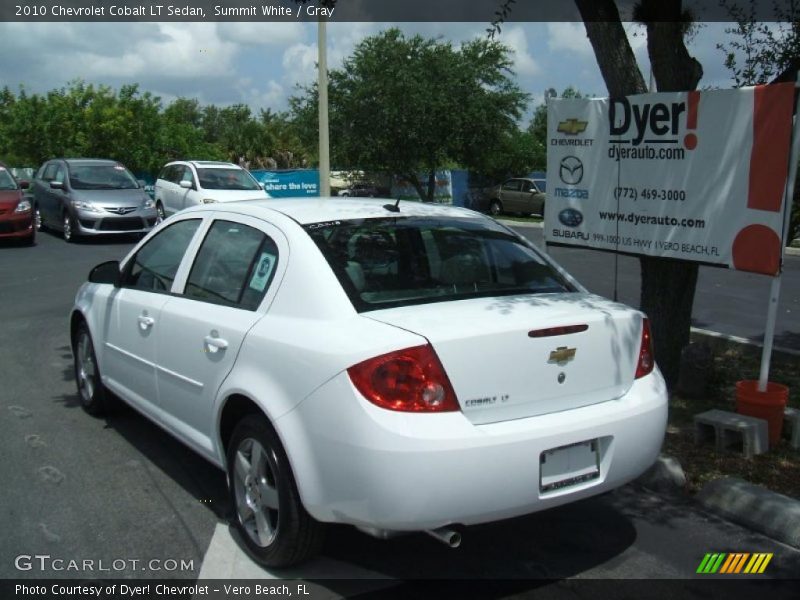 Summit White / Gray 2010 Chevrolet Cobalt LT Sedan