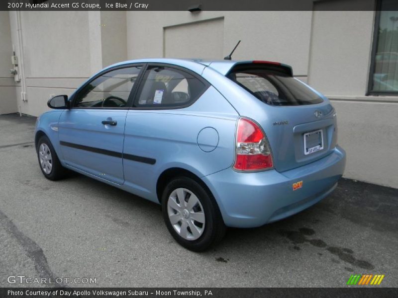 Ice Blue / Gray 2007 Hyundai Accent GS Coupe