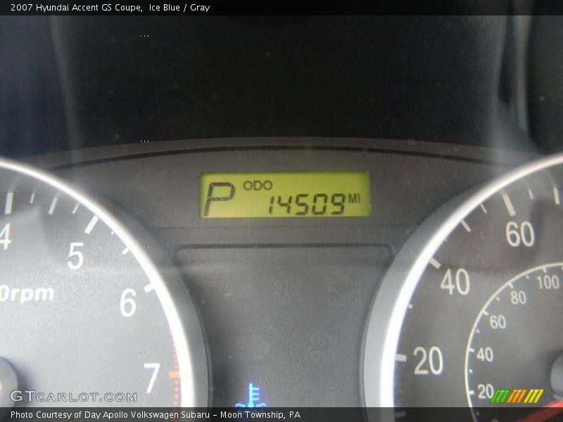 Ice Blue / Gray 2007 Hyundai Accent GS Coupe