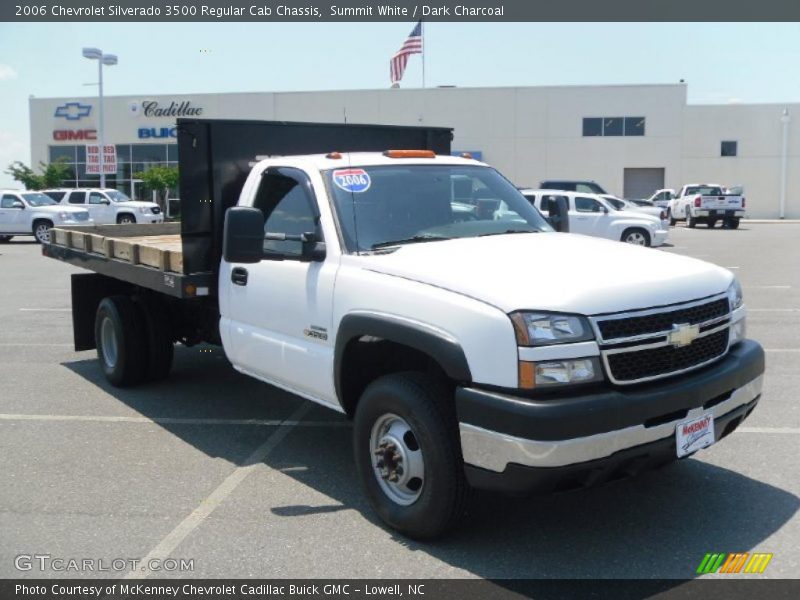 Summit White / Dark Charcoal 2006 Chevrolet Silverado 3500 Regular Cab Chassis