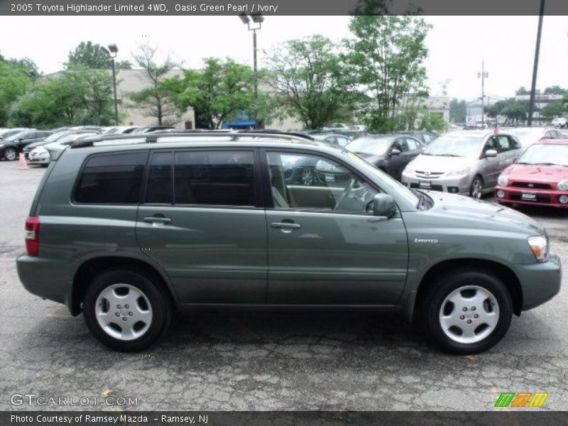 Oasis Green Pearl / Ivory 2005 Toyota Highlander Limited 4WD