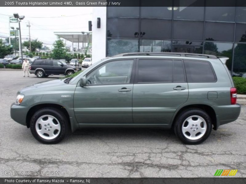 Oasis Green Pearl / Ivory 2005 Toyota Highlander Limited 4WD