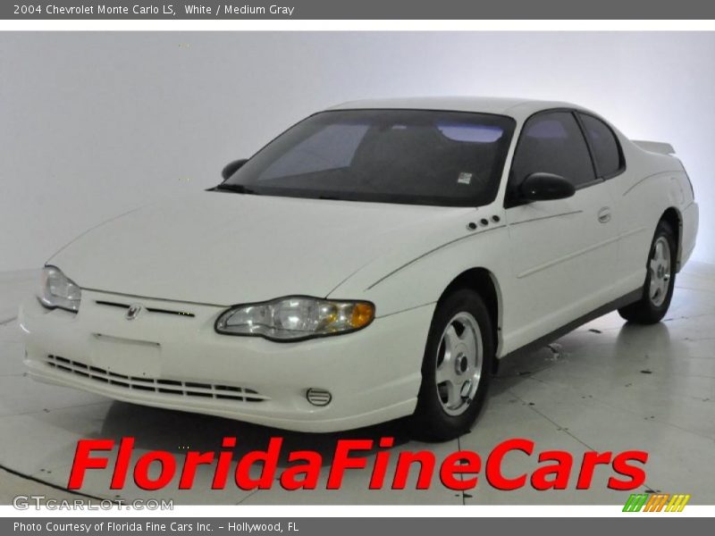 White / Medium Gray 2004 Chevrolet Monte Carlo LS