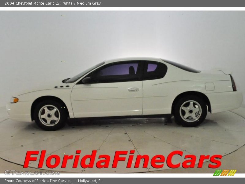 White / Medium Gray 2004 Chevrolet Monte Carlo LS