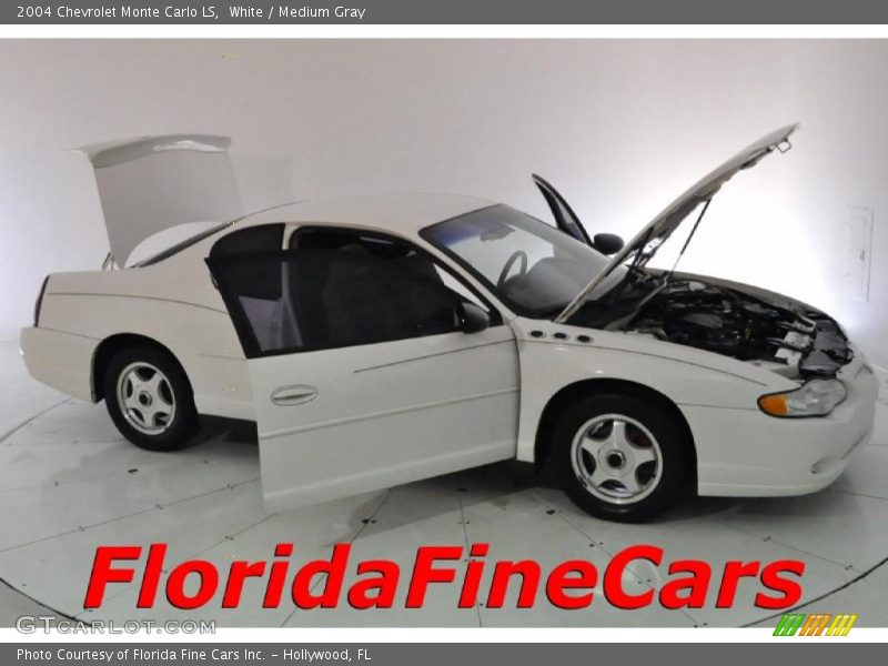 White / Medium Gray 2004 Chevrolet Monte Carlo LS