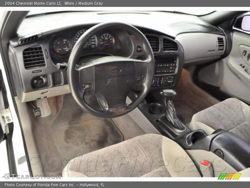 White / Medium Gray 2004 Chevrolet Monte Carlo LS