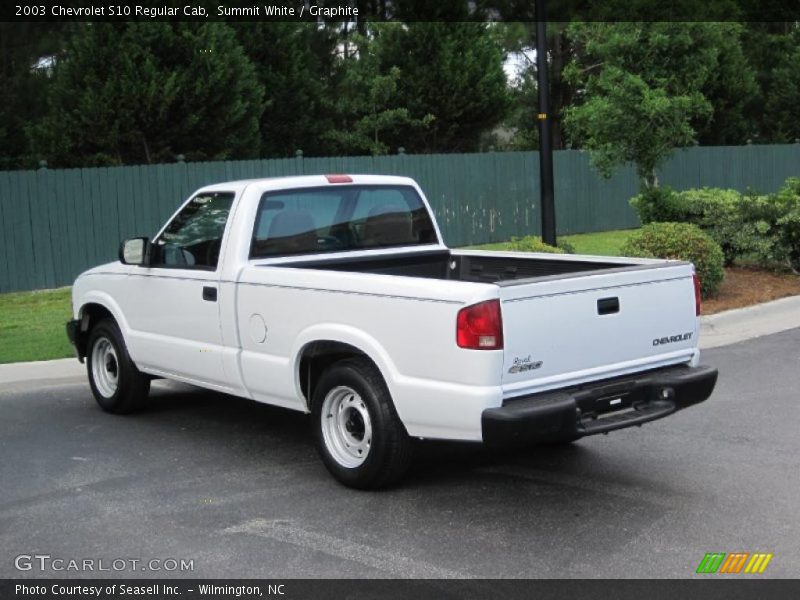 Summit White / Graphite 2003 Chevrolet S10 Regular Cab