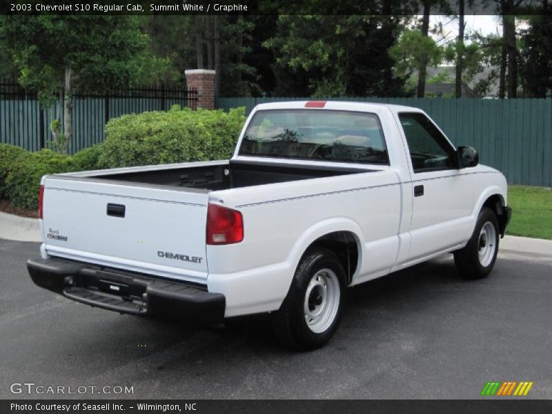 Summit White / Graphite 2003 Chevrolet S10 Regular Cab