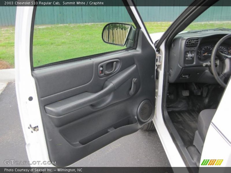 Summit White / Graphite 2003 Chevrolet S10 Regular Cab