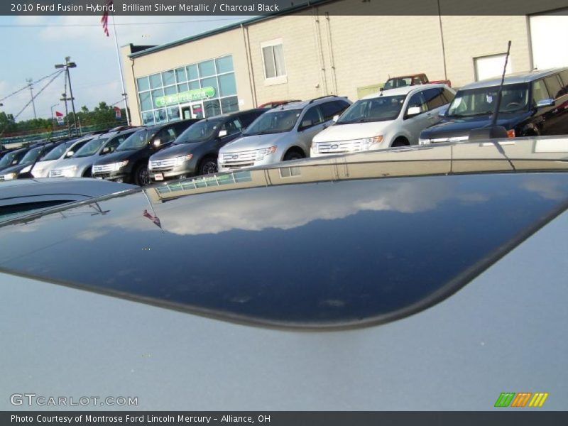 Brilliant Silver Metallic / Charcoal Black 2010 Ford Fusion Hybrid