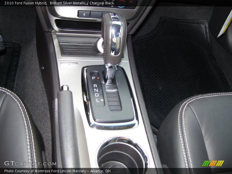 Brilliant Silver Metallic / Charcoal Black 2010 Ford Fusion Hybrid