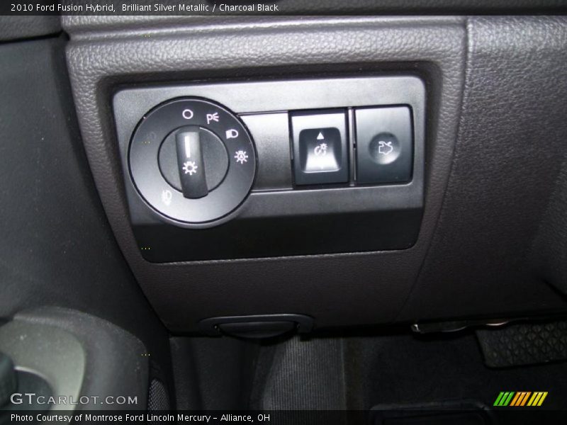 Brilliant Silver Metallic / Charcoal Black 2010 Ford Fusion Hybrid
