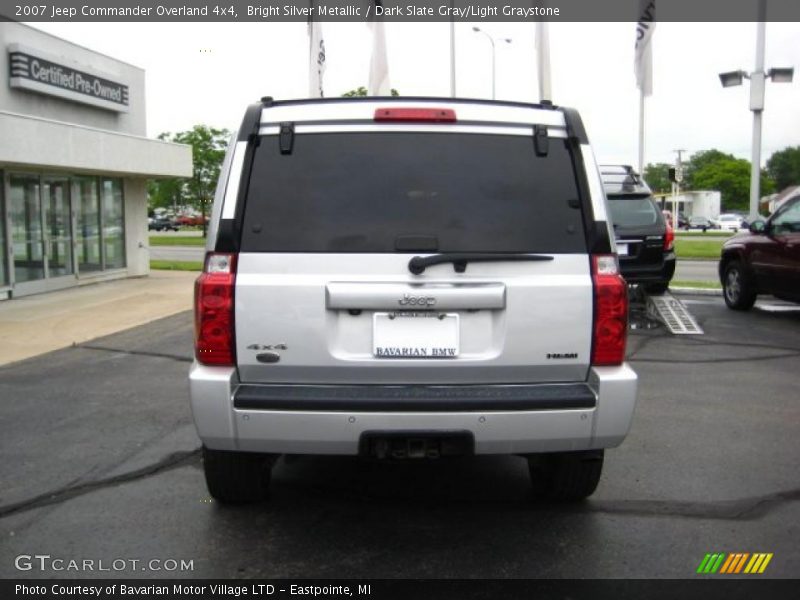 Bright Silver Metallic / Dark Slate Gray/Light Graystone 2007 Jeep Commander Overland 4x4