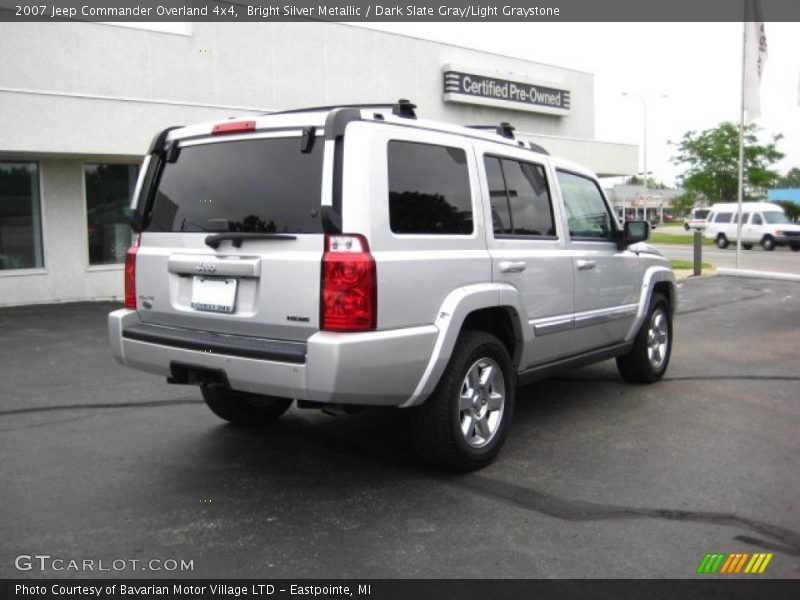 Bright Silver Metallic / Dark Slate Gray/Light Graystone 2007 Jeep Commander Overland 4x4