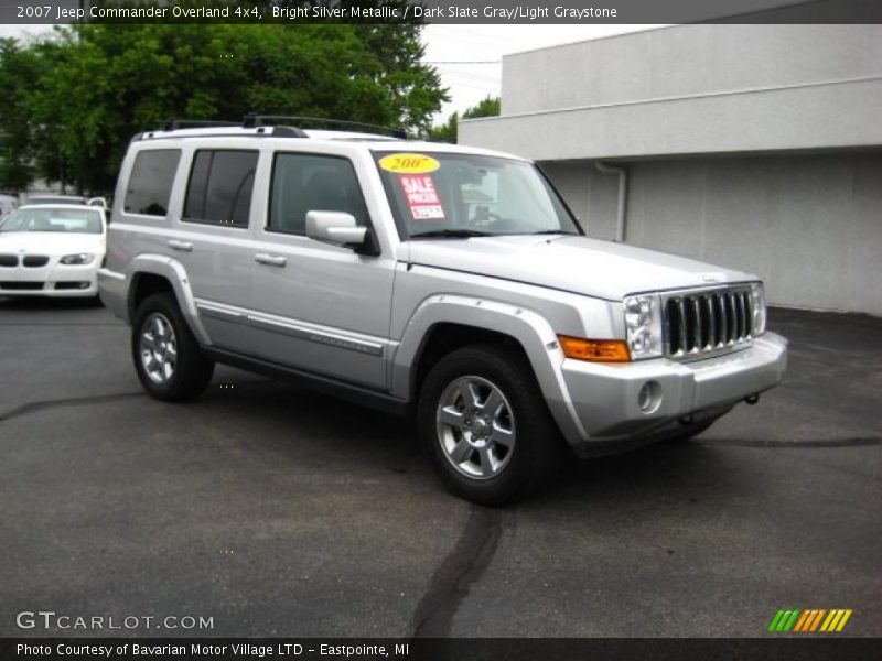 Bright Silver Metallic / Dark Slate Gray/Light Graystone 2007 Jeep Commander Overland 4x4