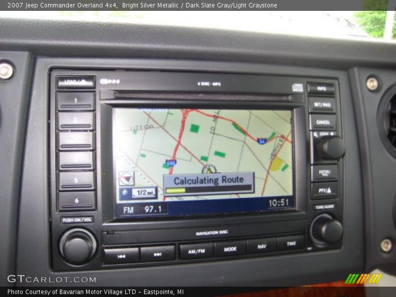 Bright Silver Metallic / Dark Slate Gray/Light Graystone 2007 Jeep Commander Overland 4x4