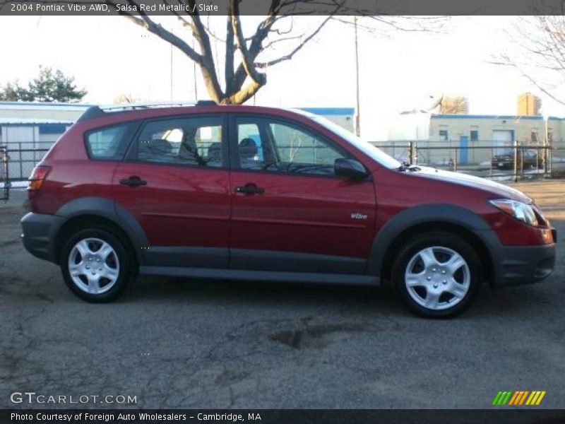 Salsa Red Metallic / Slate 2004 Pontiac Vibe AWD