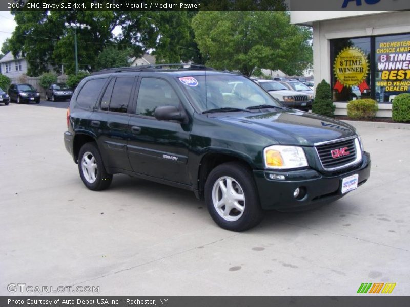 Polo Green Metallic / Medium Pewter 2004 GMC Envoy SLE 4x4