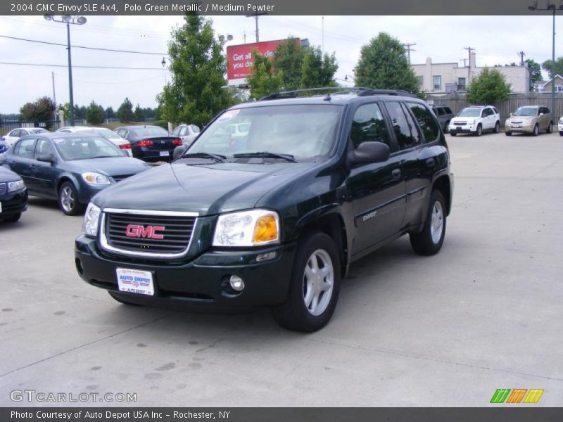 Polo Green Metallic / Medium Pewter 2004 GMC Envoy SLE 4x4