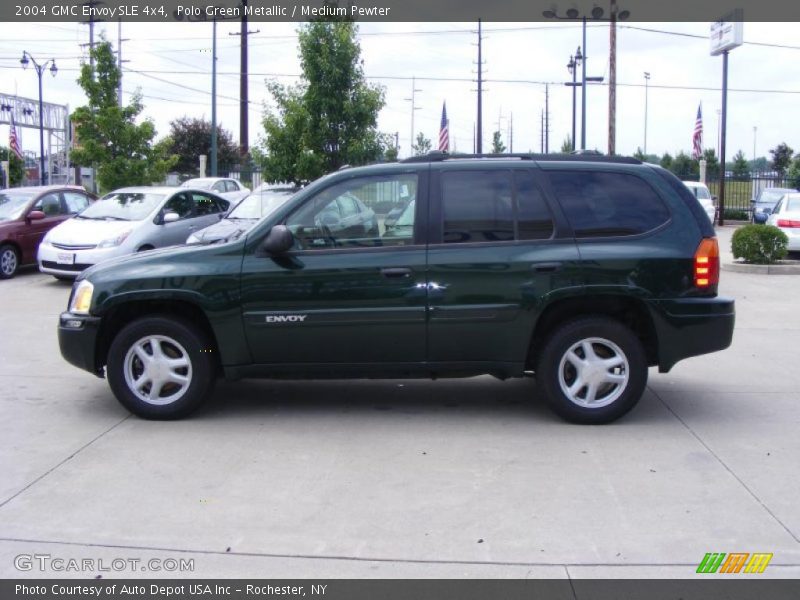 Polo Green Metallic / Medium Pewter 2004 GMC Envoy SLE 4x4