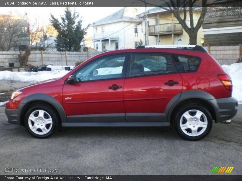 Salsa Red Metallic / Slate 2004 Pontiac Vibe AWD