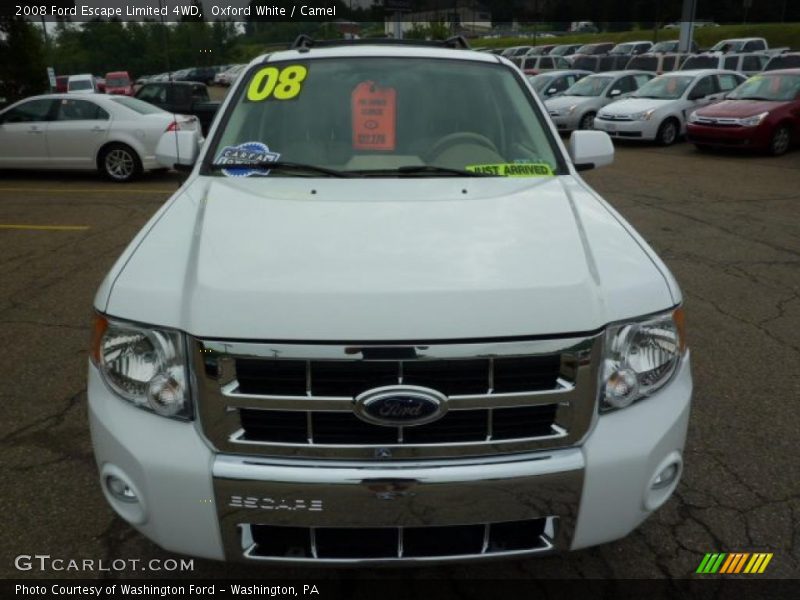 Oxford White / Camel 2008 Ford Escape Limited 4WD