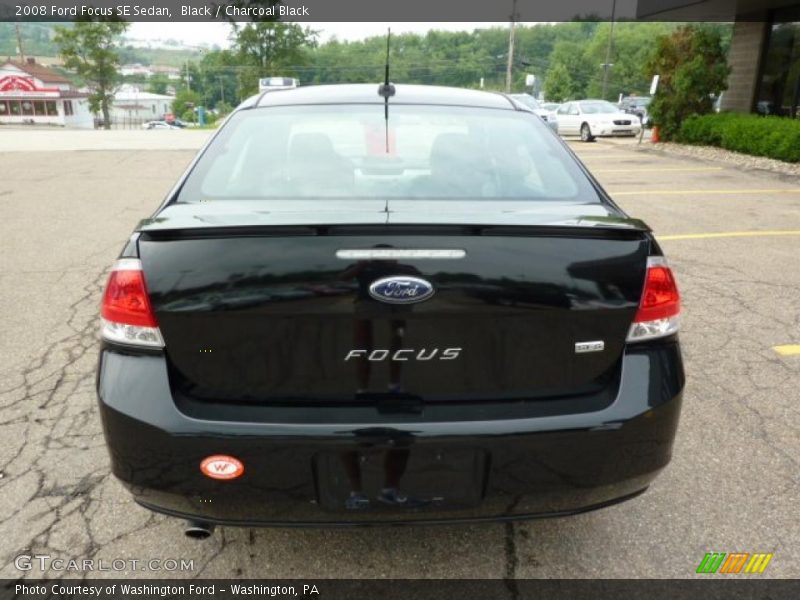 Black / Charcoal Black 2008 Ford Focus SE Sedan