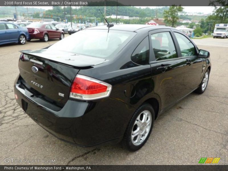 Black / Charcoal Black 2008 Ford Focus SE Sedan