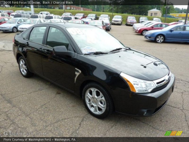 Black / Charcoal Black 2008 Ford Focus SE Sedan