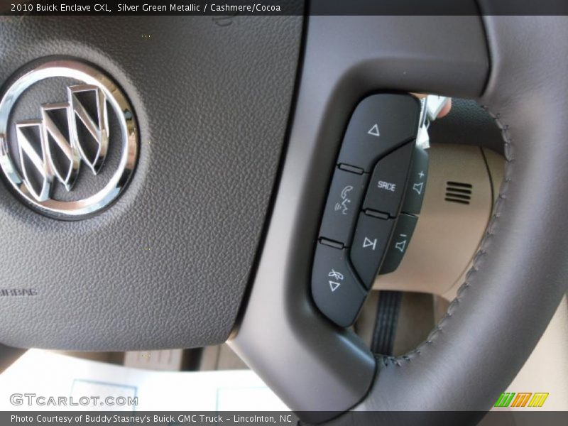 Silver Green Metallic / Cashmere/Cocoa 2010 Buick Enclave CXL