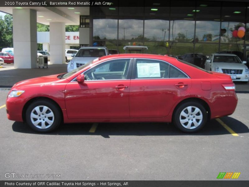 Barcelona Red Metallic / Ash Gray 2010 Toyota Camry LE