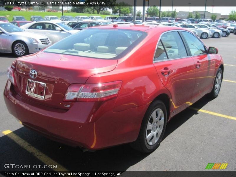 Barcelona Red Metallic / Ash Gray 2010 Toyota Camry LE