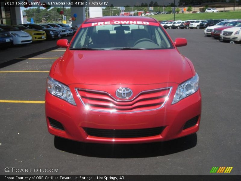 Barcelona Red Metallic / Ash Gray 2010 Toyota Camry LE