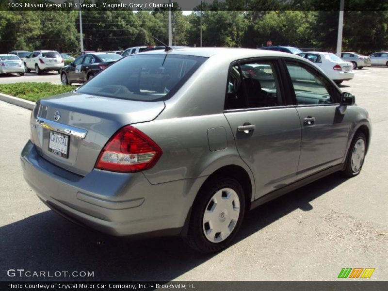 Magnetic Gray / Charcoal 2009 Nissan Versa 1.8 S Sedan