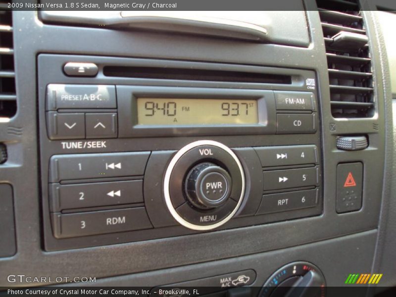 Magnetic Gray / Charcoal 2009 Nissan Versa 1.8 S Sedan