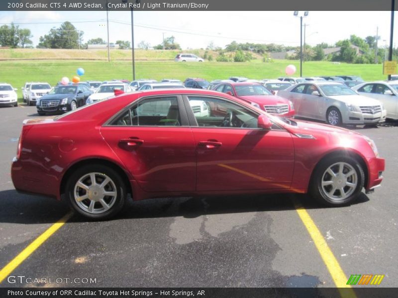 Crystal Red / Light Titanium/Ebony 2009 Cadillac CTS 4 AWD Sedan