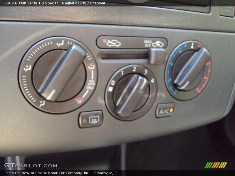 Magnetic Gray / Charcoal 2009 Nissan Versa 1.8 S Sedan