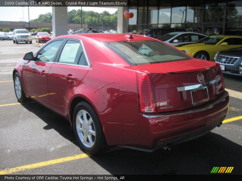 Crystal Red / Light Titanium/Ebony 2009 Cadillac CTS 4 AWD Sedan