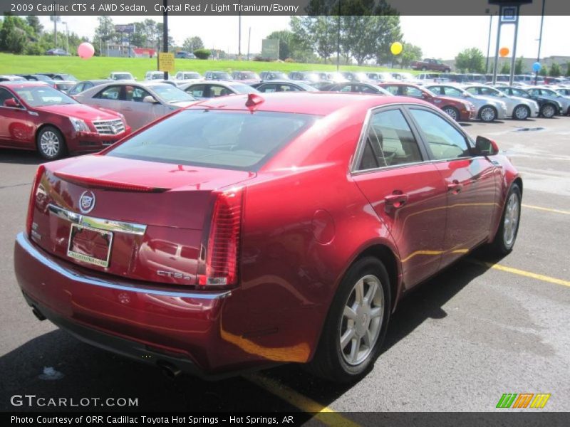 Crystal Red / Light Titanium/Ebony 2009 Cadillac CTS 4 AWD Sedan