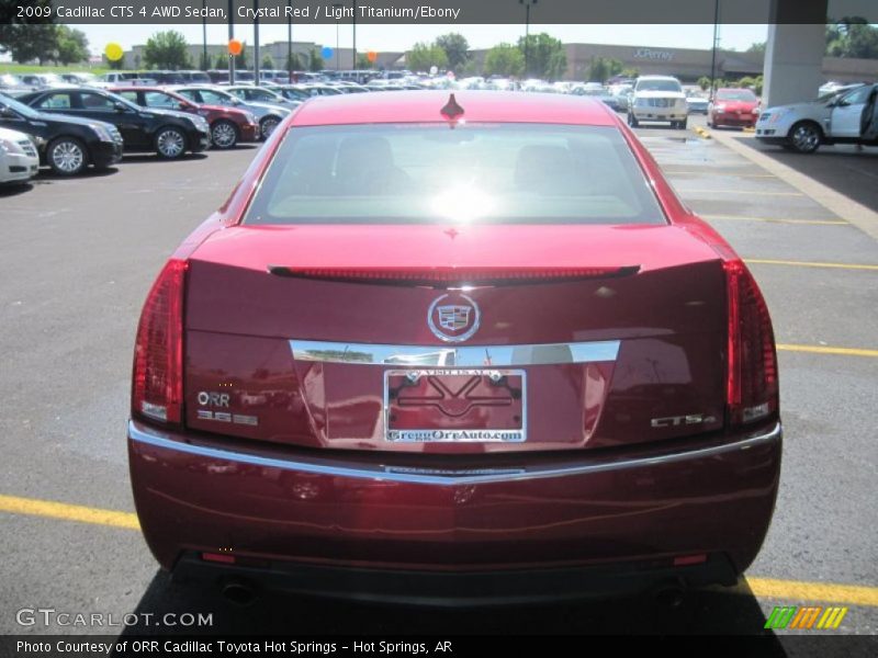 Crystal Red / Light Titanium/Ebony 2009 Cadillac CTS 4 AWD Sedan