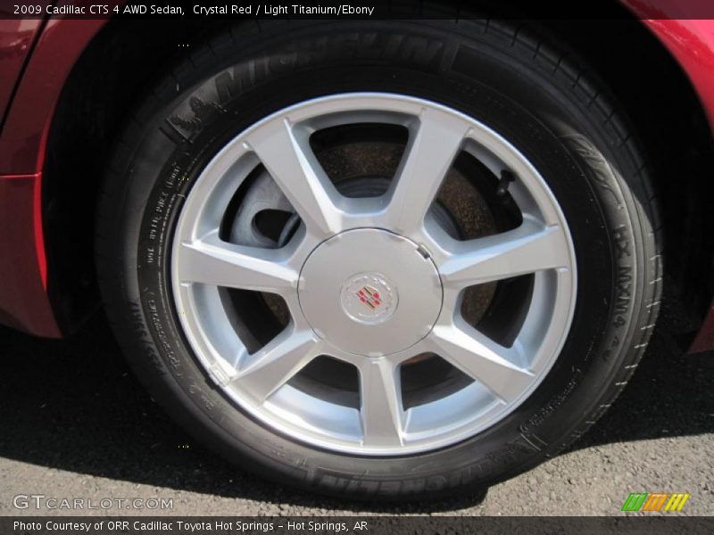 Crystal Red / Light Titanium/Ebony 2009 Cadillac CTS 4 AWD Sedan