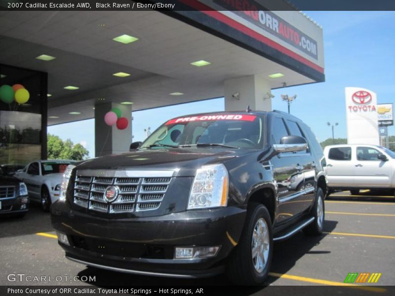 Black Raven / Ebony/Ebony 2007 Cadillac Escalade AWD