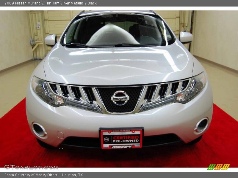 Brilliant Silver Metallic / Black 2009 Nissan Murano S